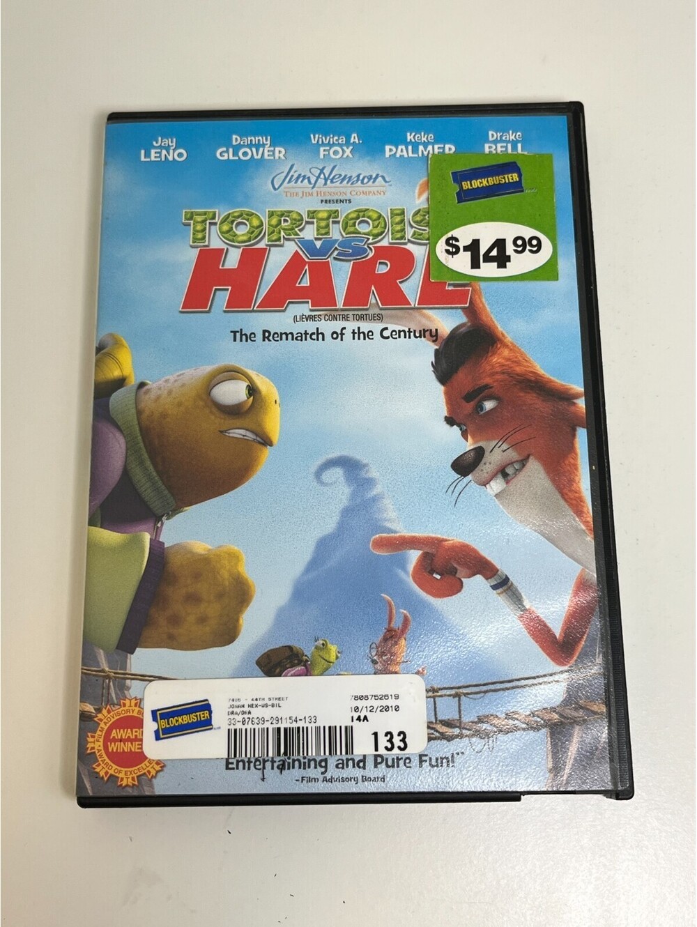 Tortoise vs Hare DVD Jim Henson Unstable Fables Jay Leno Danny Glover